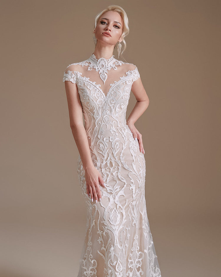 Vestido de Noiva Sereia Luxo com Design Europeu (Pronta Entrega)