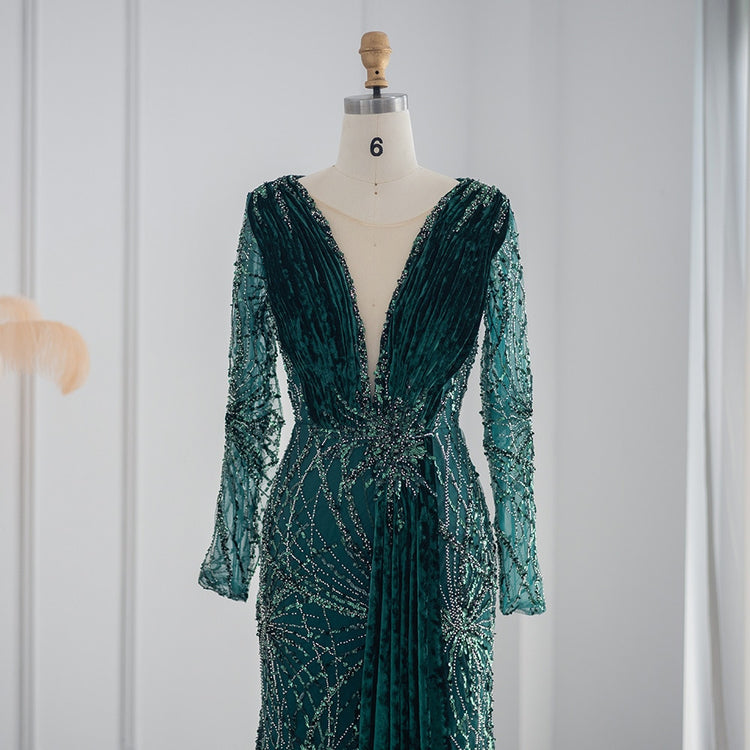 Vestido de Festa Longo Luxus Verde - Modelo Especial