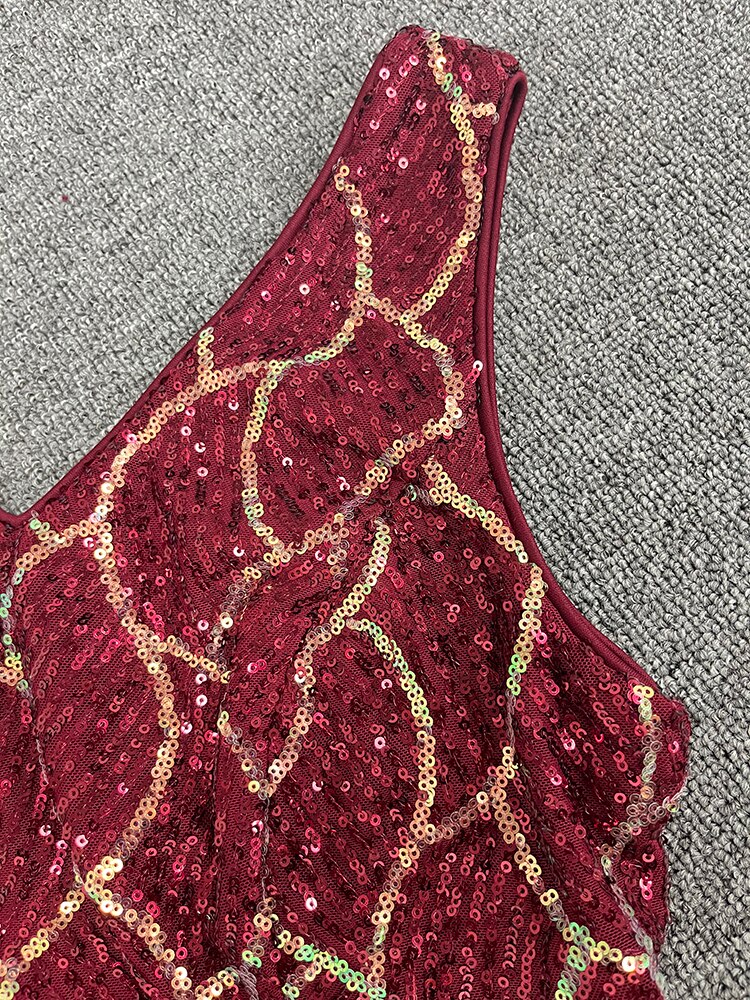 Vestido de Festa Longo Marsala Renda
