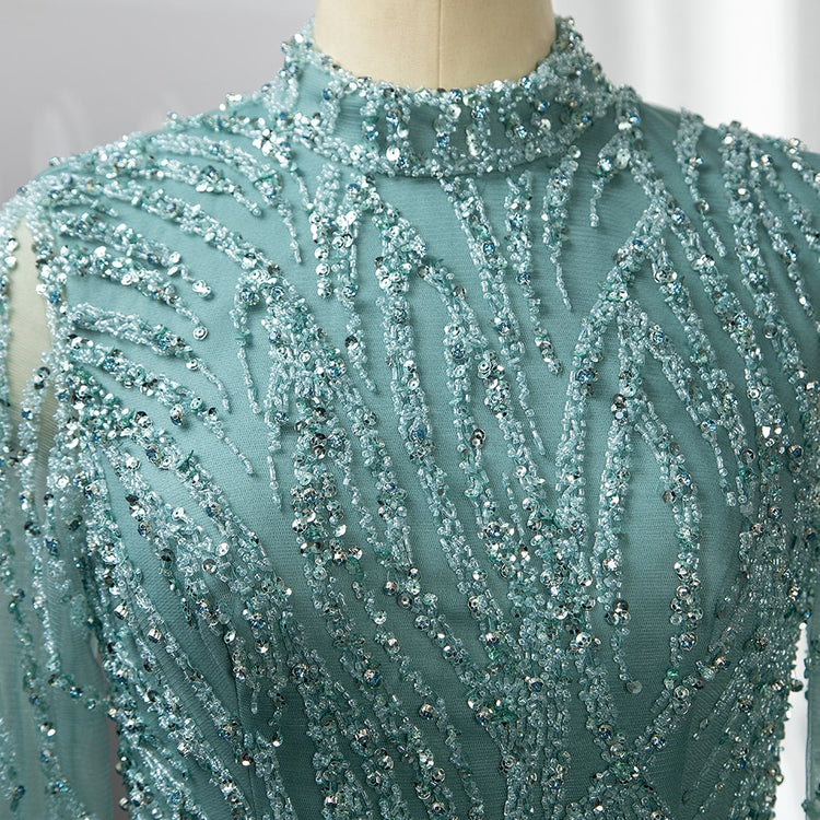 Vestido de Festa Luxo Clássico Todo Detalhado em Brilho - Modelo Especial