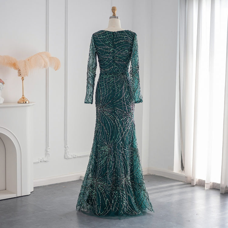 Vestido de Festa Longo Luxus Verde - Modelo Especial