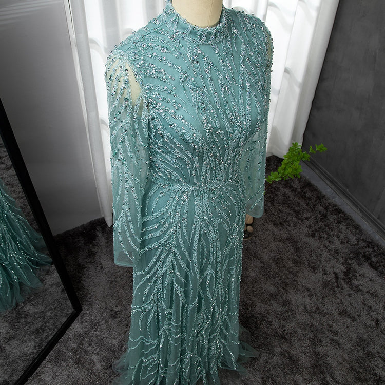 Vestido de Festa Luxo Clássico Todo Detalhado em Brilho - Modelo Especial