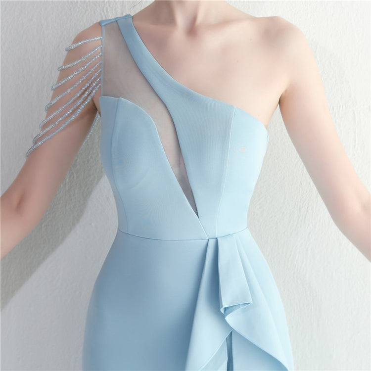 Vestido de Festa Longo com Cintura em Laço e Miganças