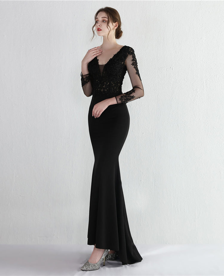 Vestido de Festa com Miçangas Luxo