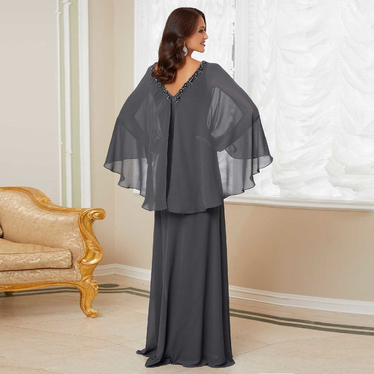Vestido de Festa Elegante com Manta Lyon
