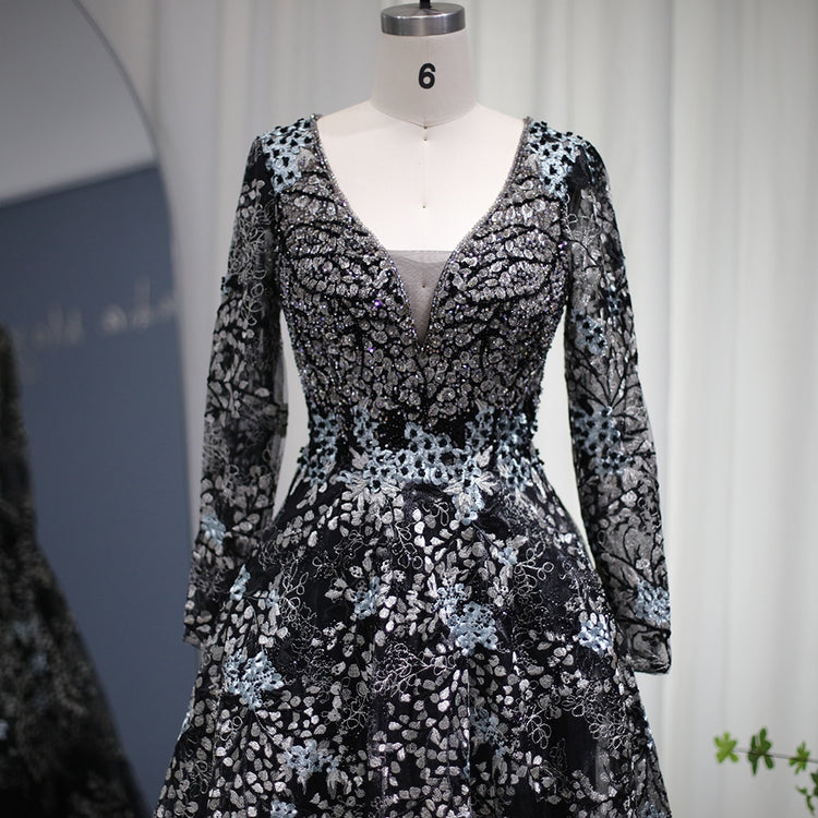 Vestido de Festa Luxo Rainha com Detalhes Florais - Modelo Especial
