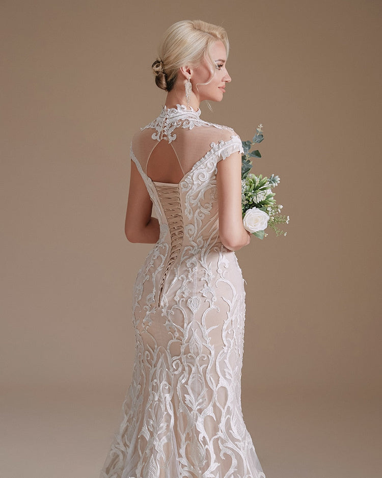 Vestido de Noiva Sereia Luxo com Design Europeu (Pronta Entrega)