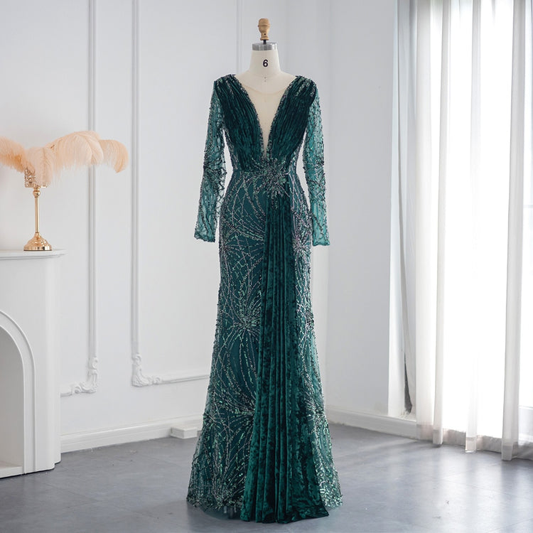 Vestido de Festa Longo Luxus Verde - Modelo Especial