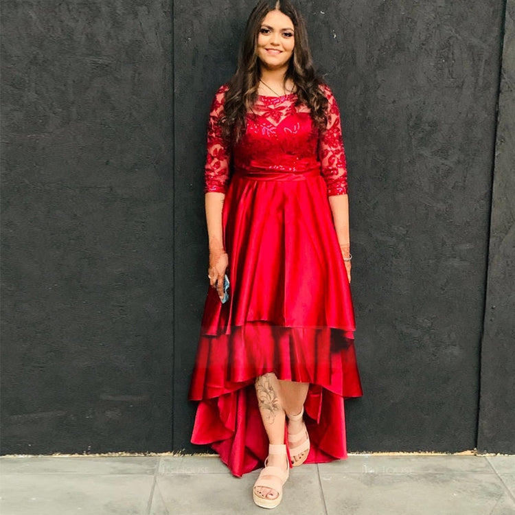 Vestido de Festa Pétalas Vermelho