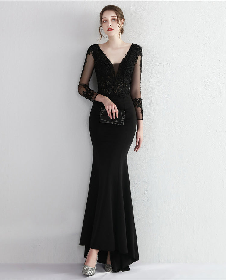 Vestido de Festa com Miçangas Luxo
