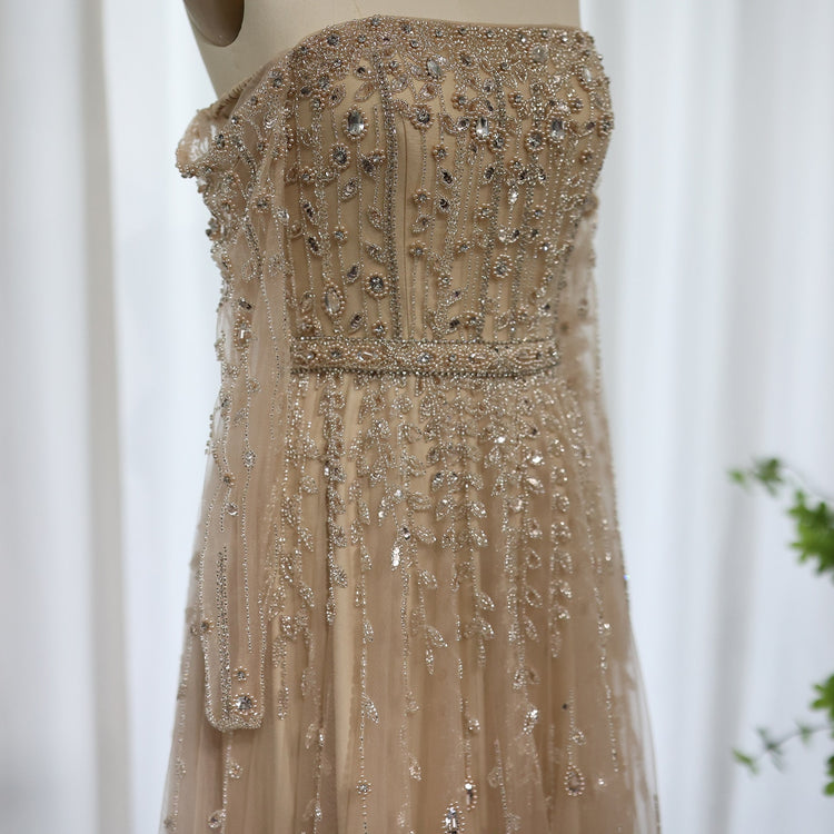 Vestido de Festa Longo Decorado com Flores - Modelo Especial