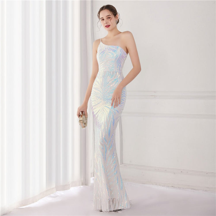 Vestido de Festa Longo Versalhes Branco