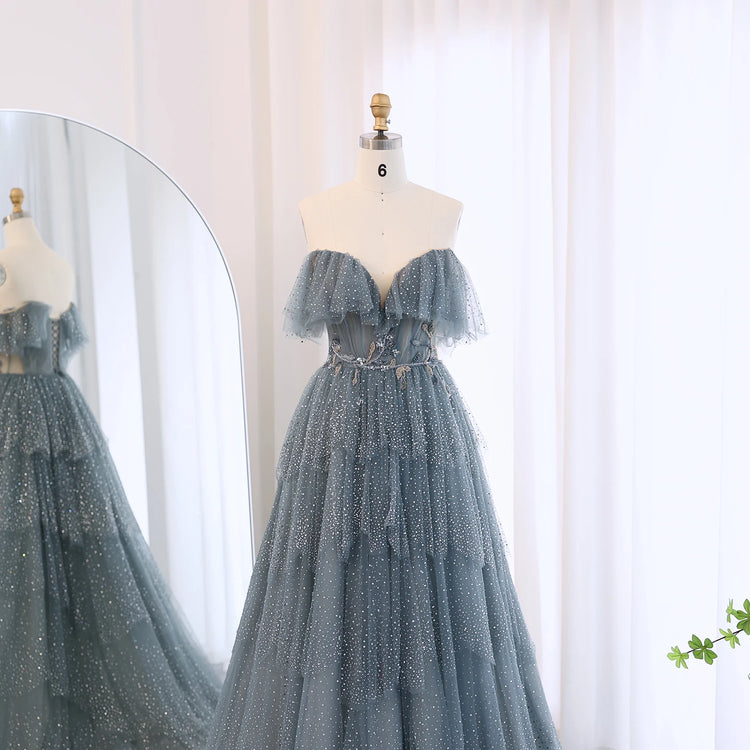 Vestido de Festa Cascata Luxo - Modelo Especial