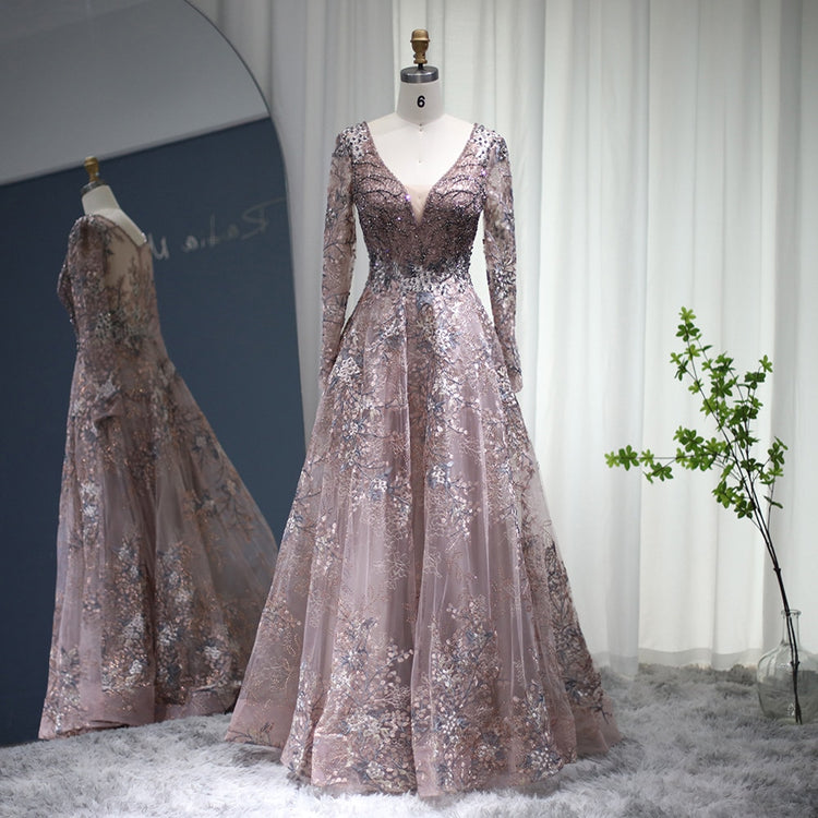 Vestido de Festa Luxo Rainha com Detalhes Florais - Modelo Especial