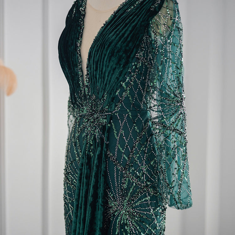 Vestido de Festa Longo Luxus Verde - Modelo Especial