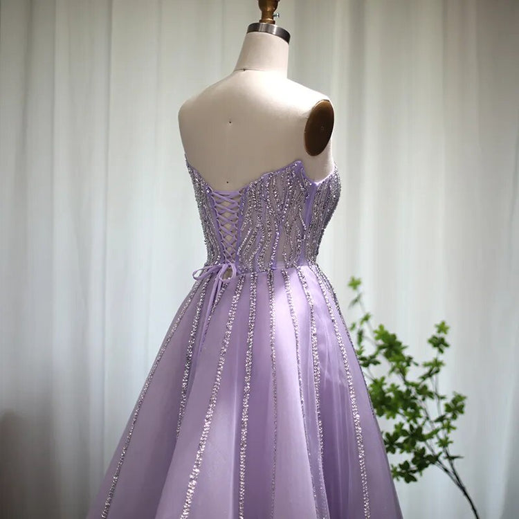 Vestido de Festa Longo com Detalhe no Decote Transparente - Modelo Especial