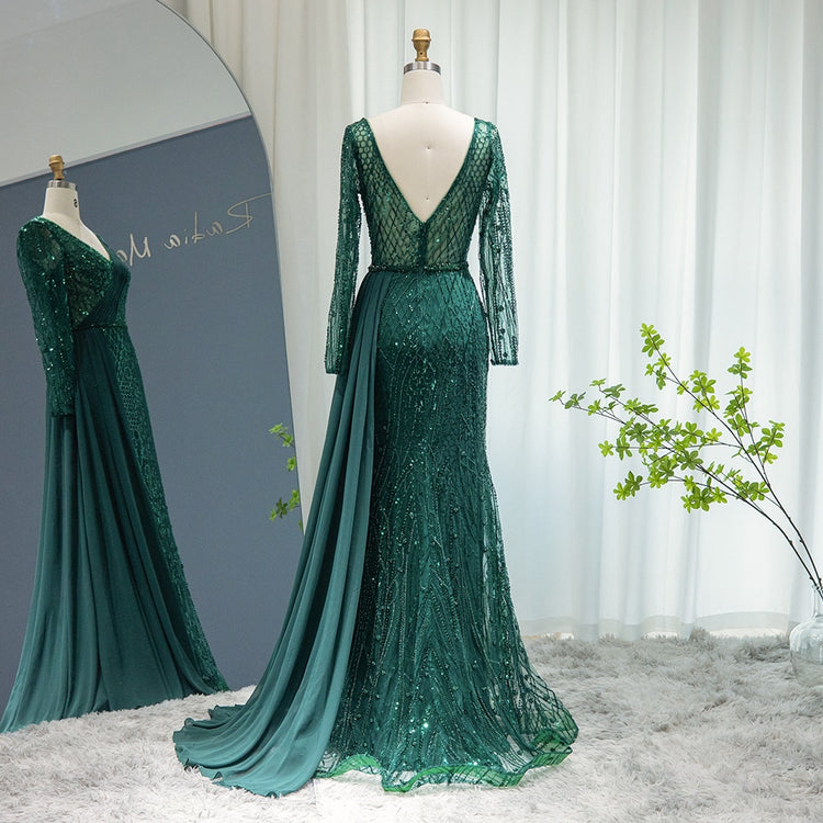 Vestido de Festa Longo Annecy em Cristais - Modelo Especial