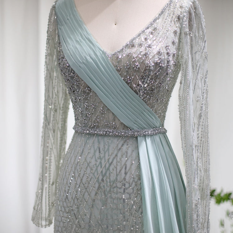 Vestido de Festa Longo Annecy em Cristais - Modelo Especial