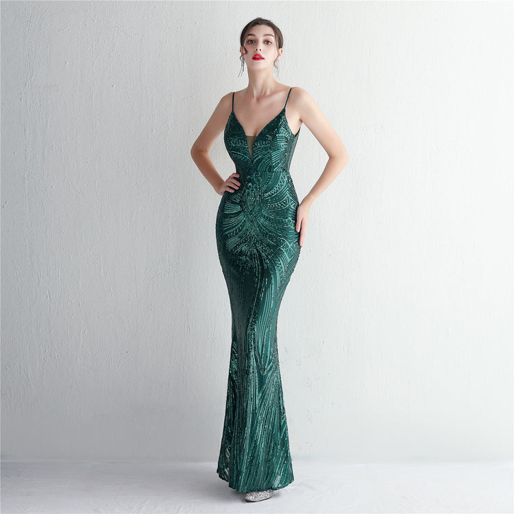 Vestido de Festa Longo com Alça Sexy