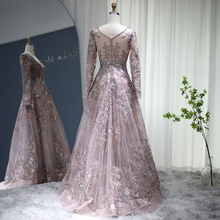 Vestido de Festa Luxo Rainha com Detalhes Florais - Modelo Especial