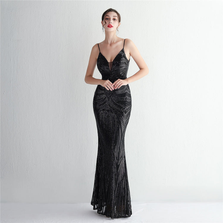 Vestido de Festa Longo com Alça Sexy