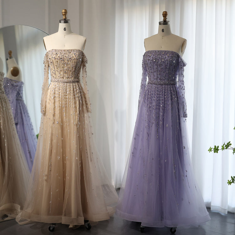 Vestido de Festa Longo Decorado com Flores - Modelo Especial