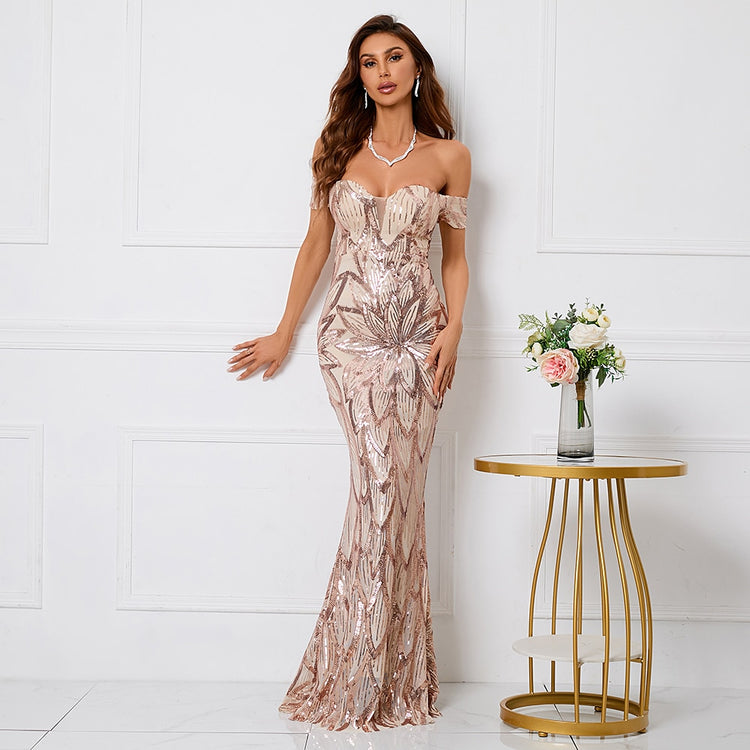 Vestido de Festa Vintage Elegante em Detalhes Florais