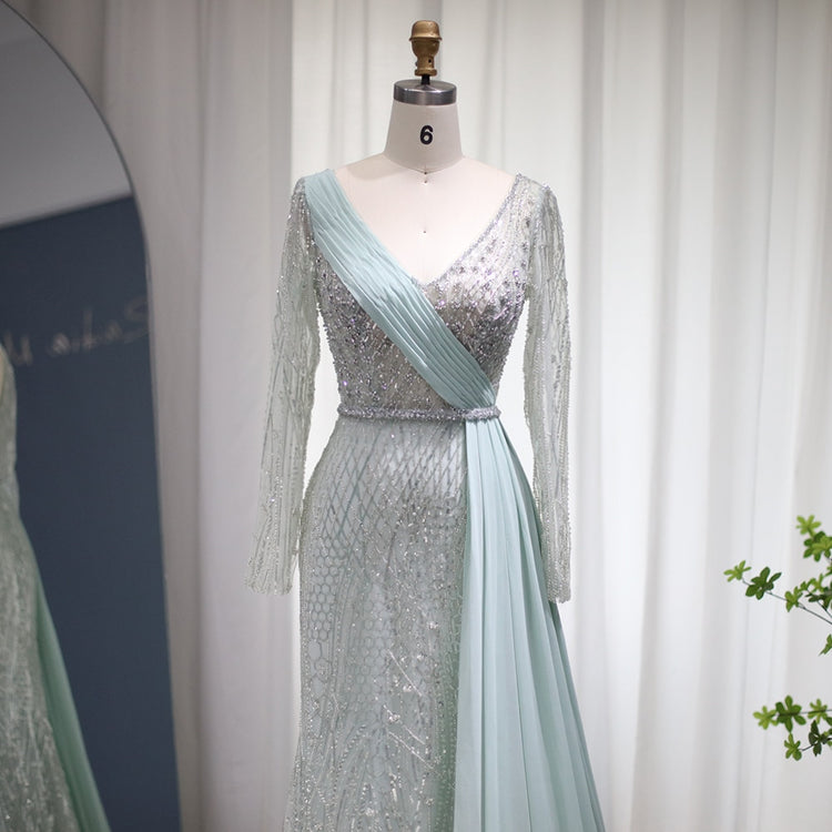 Vestido de Festa Longo Annecy em Cristais - Modelo Especial