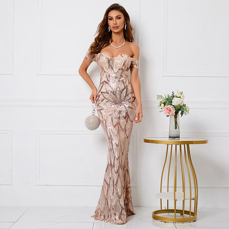 Vestido de Festa Vintage Elegante em Detalhes Florais