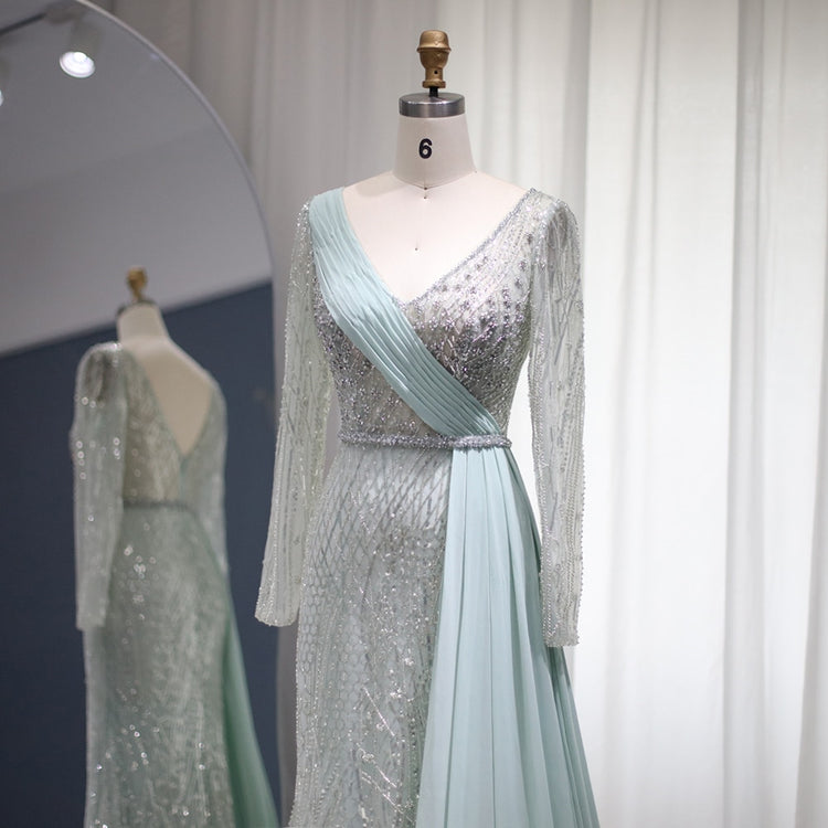 Vestido de Festa Longo Annecy em Cristais - Modelo Especial