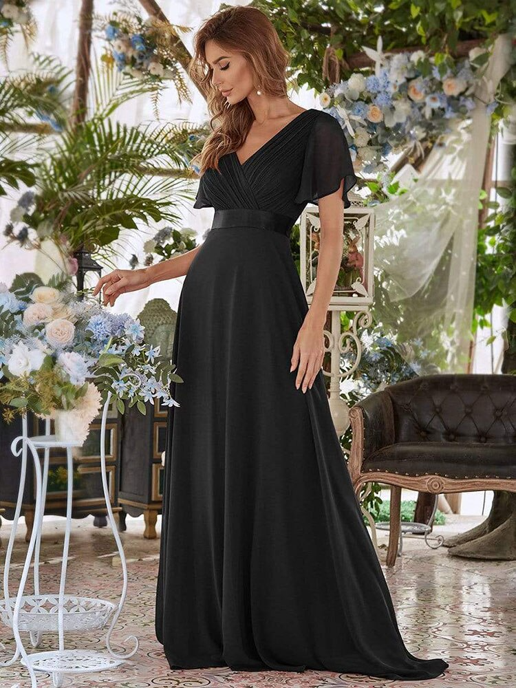Vestidos longos top preto