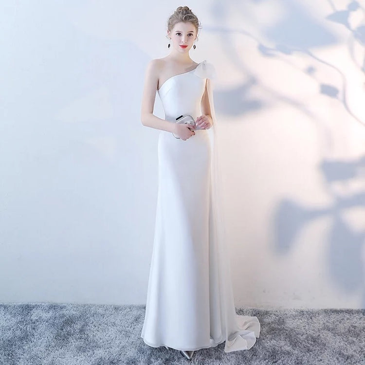 Vestido de Festa Longo Sereia com Manta Longa