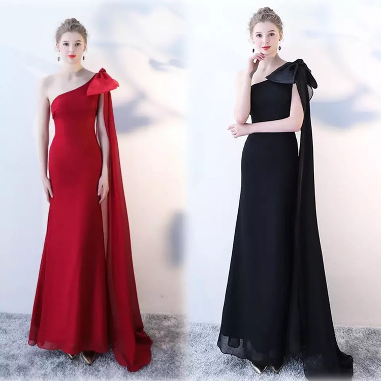 Vestido de Festa Longo Sereia com Manta Longa