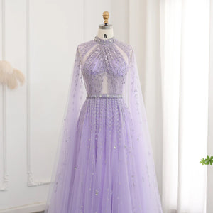 Vestido de Festa Maxi Luxo em Tecido Fluído Cravejado em Cristais - Modelo Especial