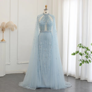 Vestido de Festa Maxi Luxo em Tecido Fluído Cravejado em Cristais - Modelo Especial