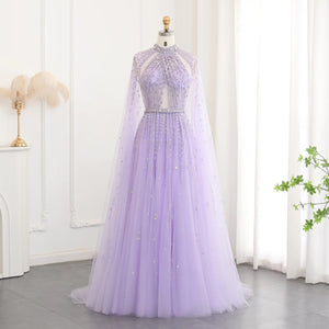 Vestido de Festa Maxi Luxo em Tecido Fluído Cravejado em Cristais - Modelo Especial