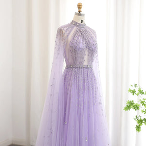 Vestido de Festa Maxi Luxo em Tecido Fluído Cravejado em Cristais - Modelo Especial