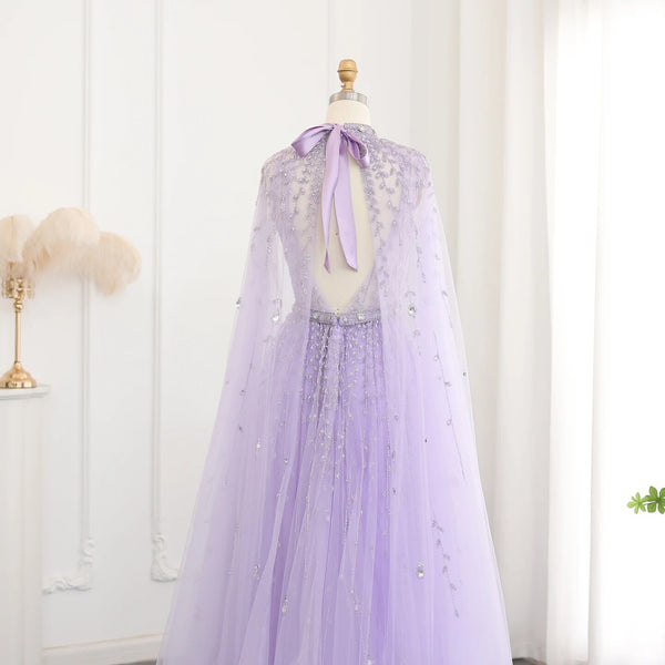 Vestido de Festa Maxi Luxo em Tecido Fluído Cravejado em Cristais - Modelo Especial