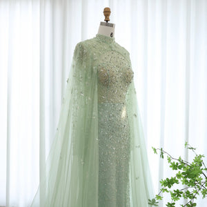 Vestido de Festa Longo com Capa Renda Brilho Rosa Empoeirado - Modelo Especial