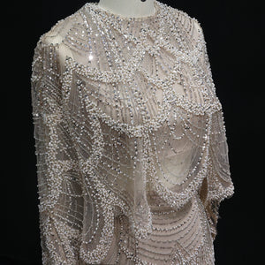 Vestido de Festa Luxo em Duas Peças Cravejadas em Cristais