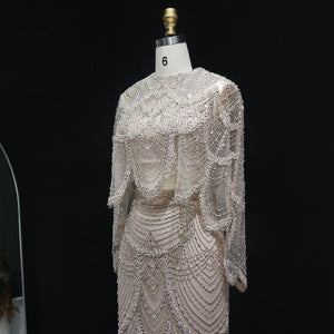Vestido de Festa Luxo em Duas Peças Cravejadas em Cristais
