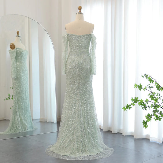 Vestido de Festa Elegante Brilho Longo - Modelo Especial
