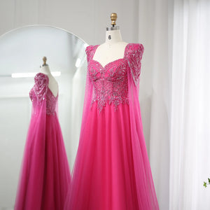 Vestido de Festa Fúcsia com Brilho Magnifico - Modelo Especial