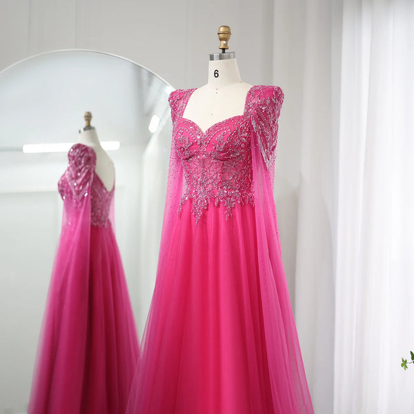 Vestido de Festa Fúcsia com Brilho Magnifico - Modelo Especial