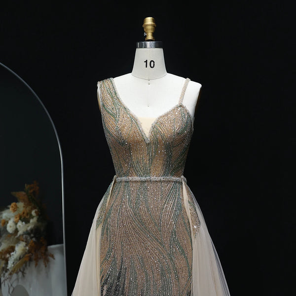 Vestido de Festa Longo Ocean em Cristais