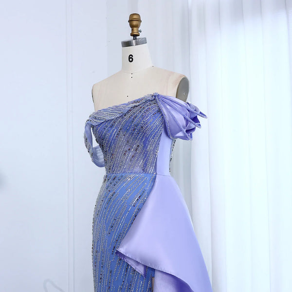 Vestido de Festa Longo Elegante em Riscas