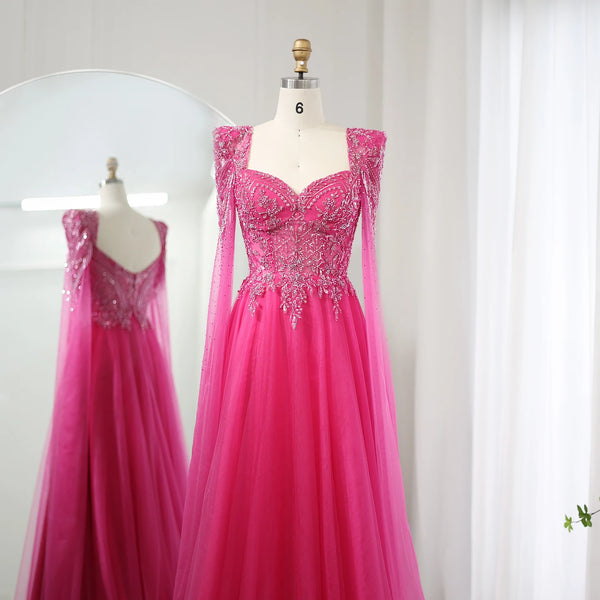Vestido de Festa Fúcsia com Brilho Magnifico - Modelo Especial