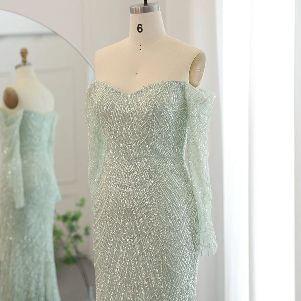 Vestido de Festa Elegante Brilho Longo - Modelo Especial