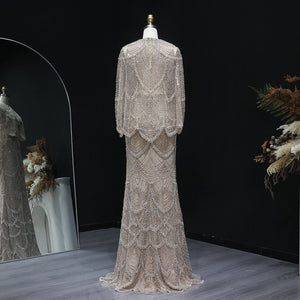 Vestido de Festa Luxo em Duas Peças Cravejadas em Cristais