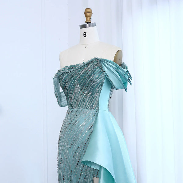 Vestido de Festa Longo Elegante em Riscas